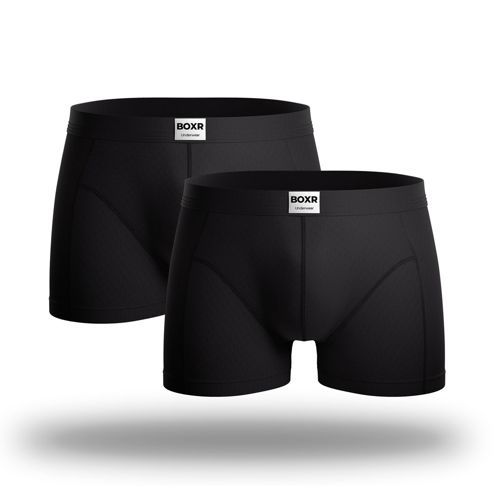 BOXR | The Classic Bamboo Boxers 2-Pack Black