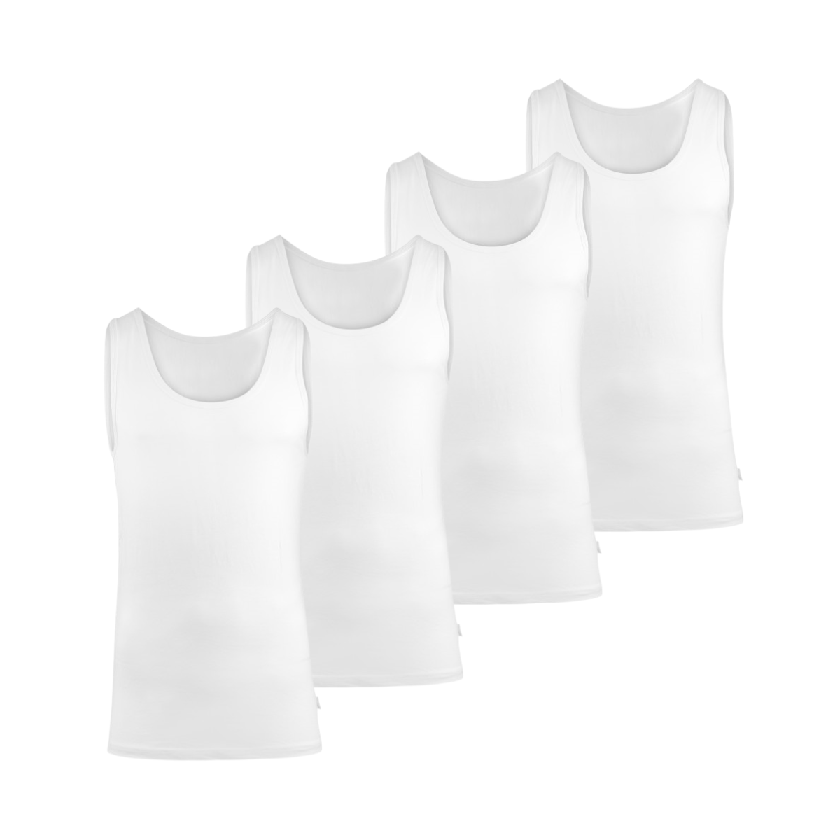 BOXR | Bamboo Shirt 4-Pack White