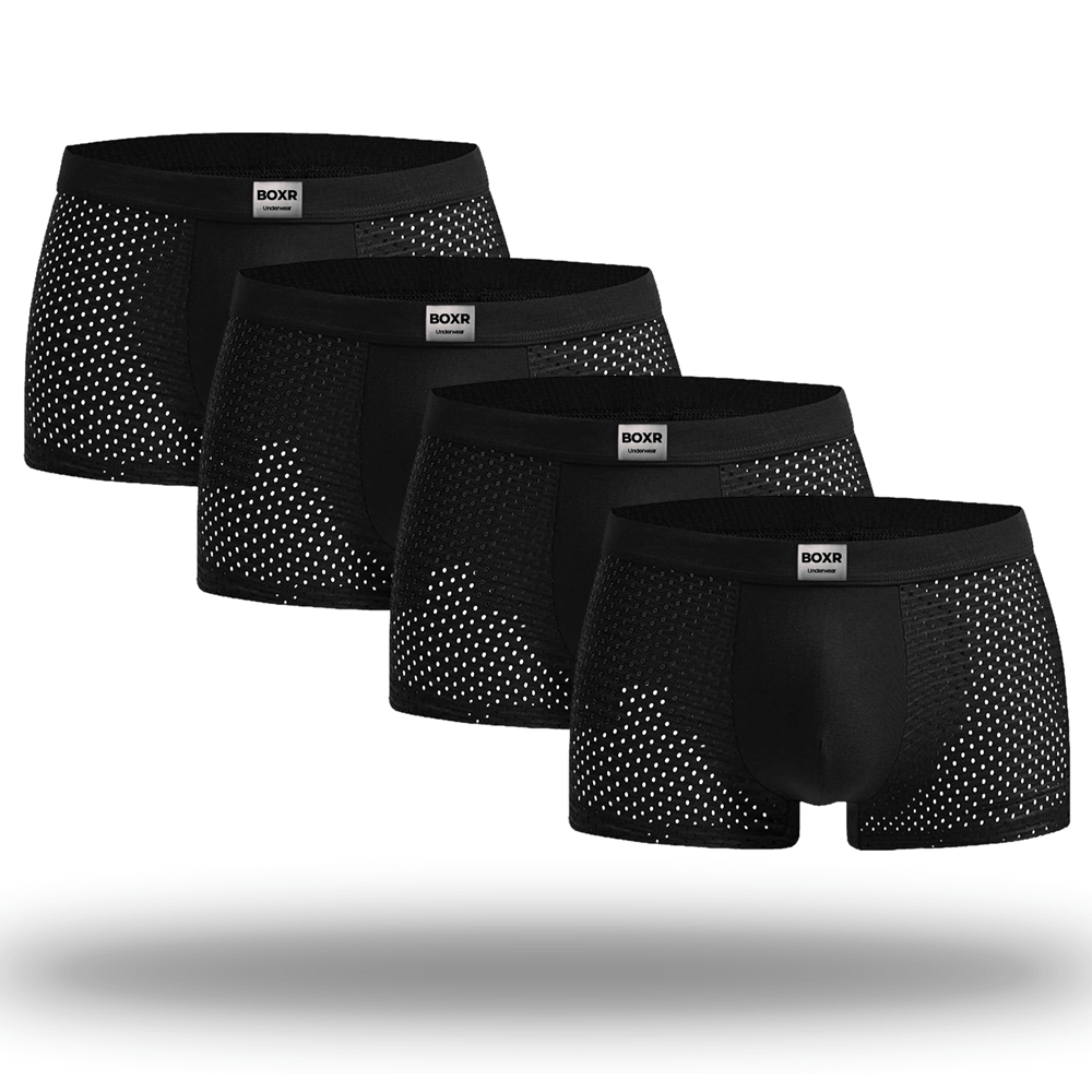 BOXR | Bamboo Boxers 4-Pack Black