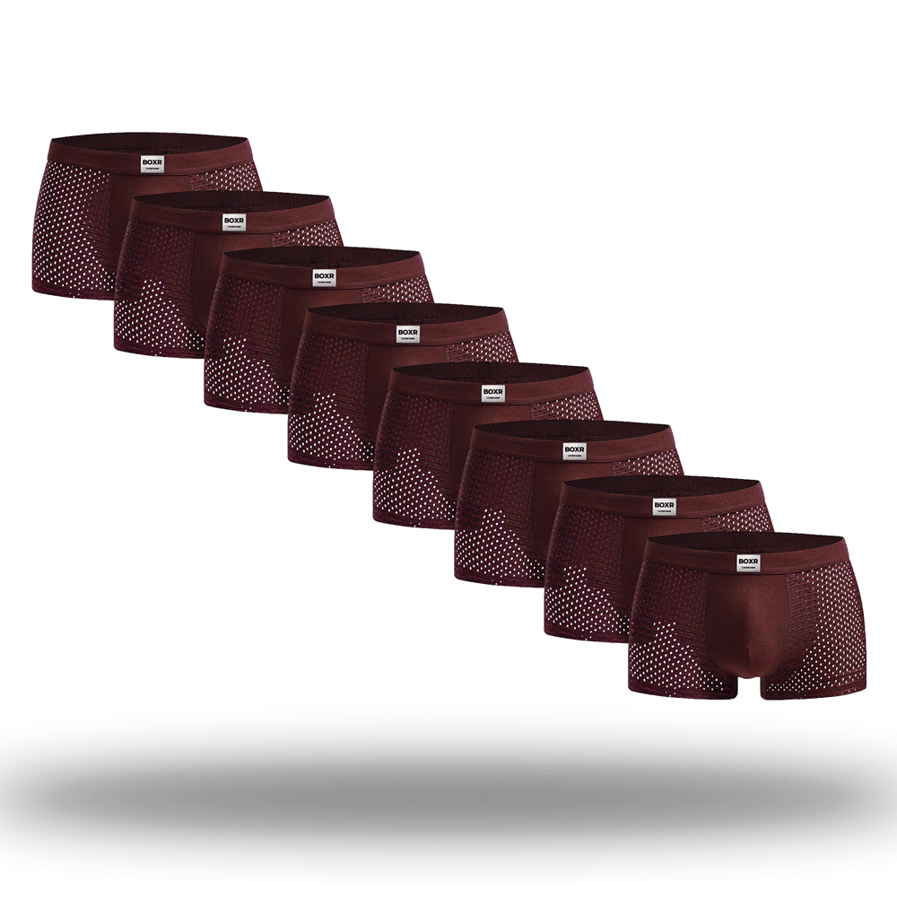BOXR | Bamboo Boxers 8-Pack Red