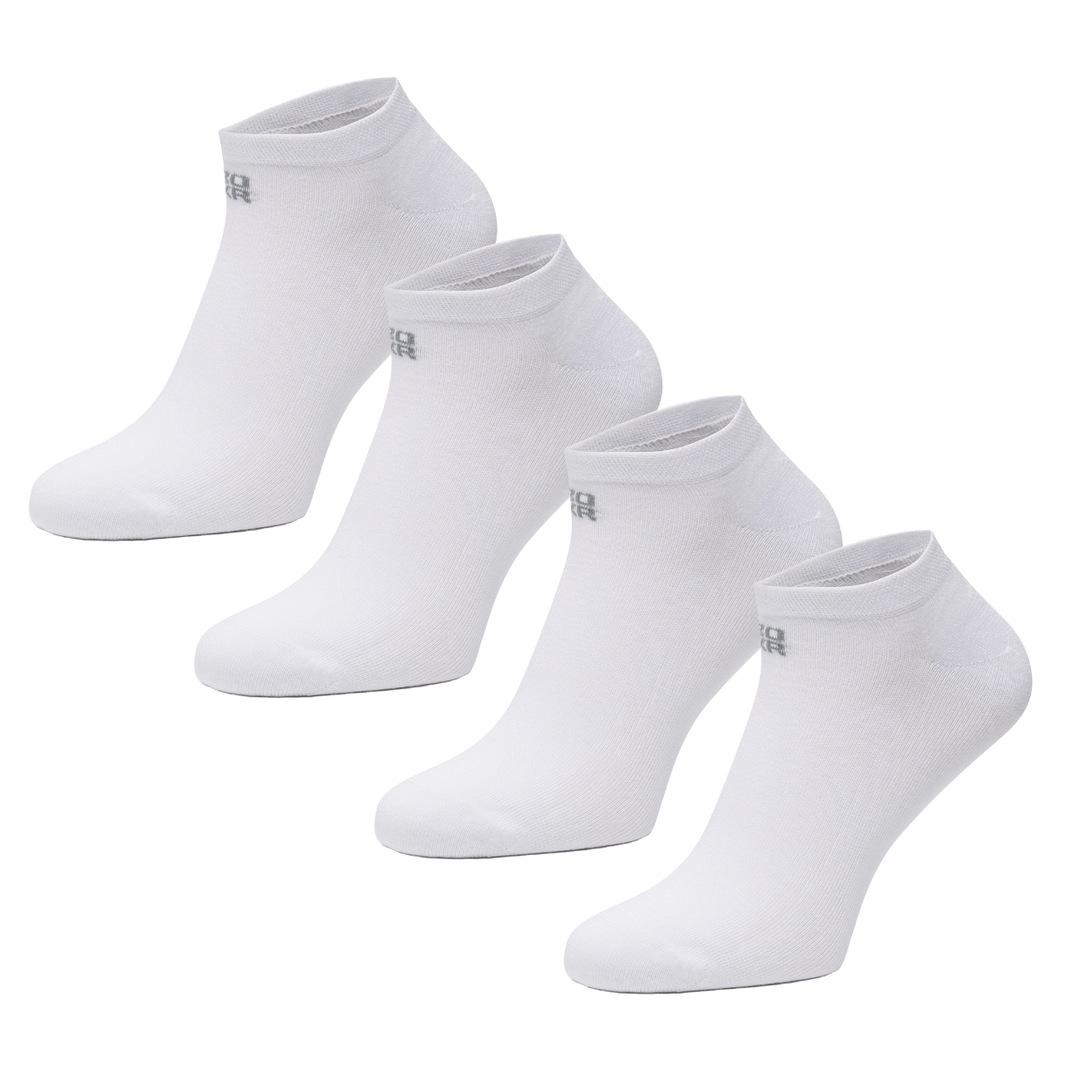 BOXR | Bamboo Sneaker Socks 4-Pack White