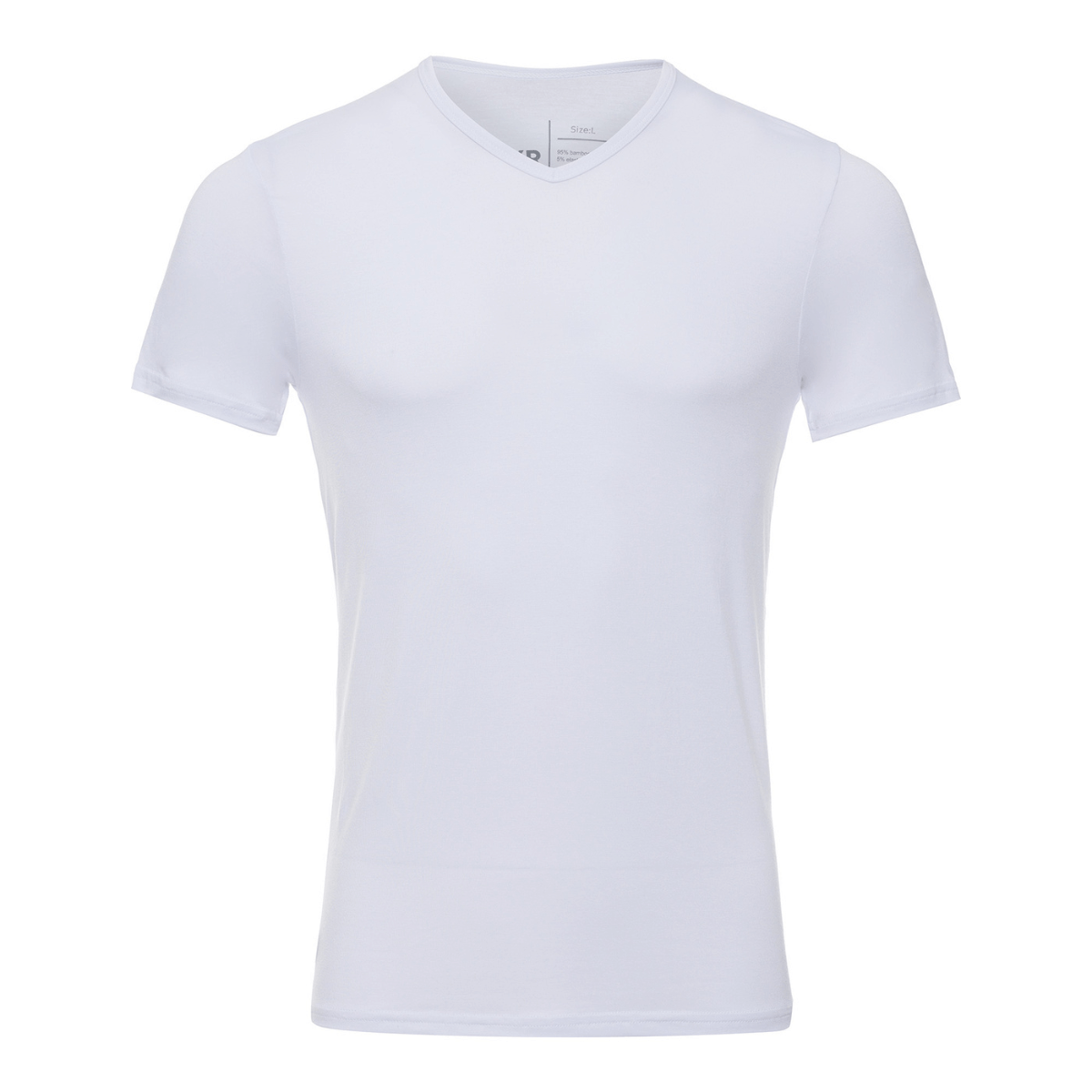 BOXR | Bamboo T-Shirt V-Neck 2-Pack White